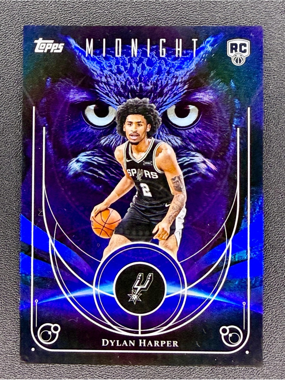 2025-26 Topps Midnight Basketball Dylan Harper Rookie RC Night Owls SSP Spurs